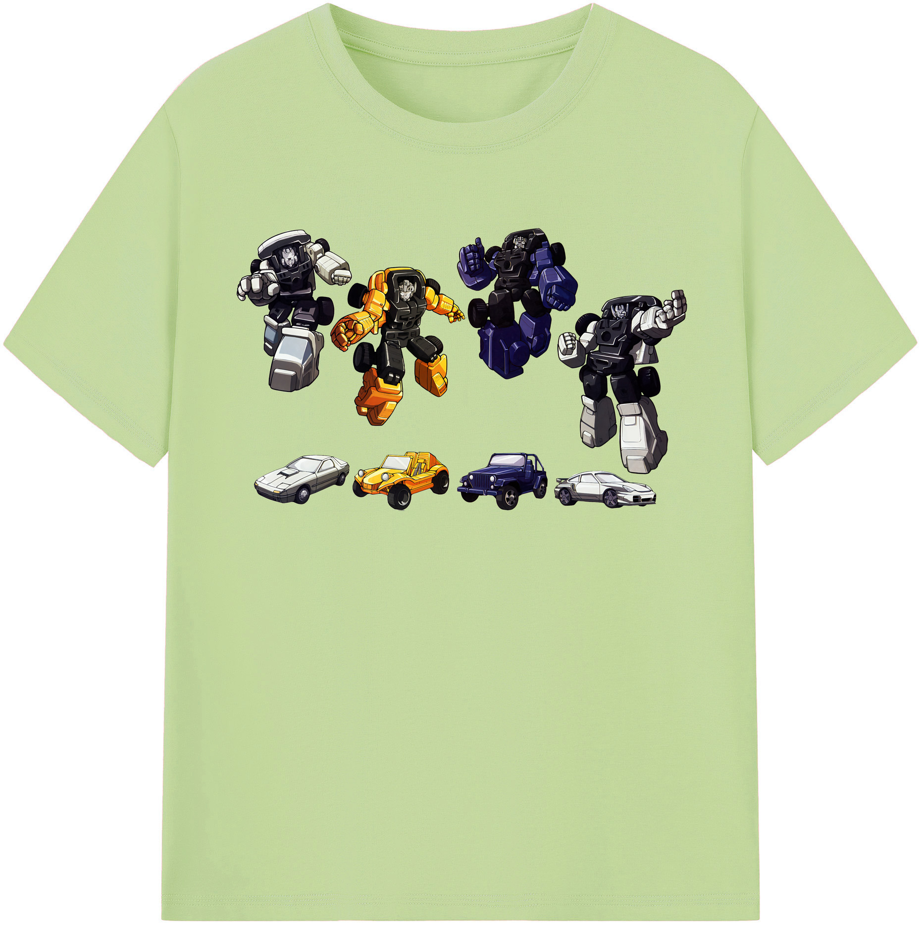 （画像用） Transformers トランスフォーマー 綿100％半袖Tシャツ（フロントプリント）